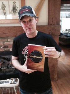 Joe Bonamassa with his copy of Tone Wizards