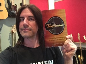 Pete Thorn with his copy of Tone Wizards